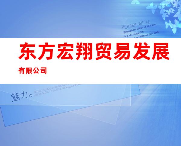 东方宏翔贸易发展有限公司