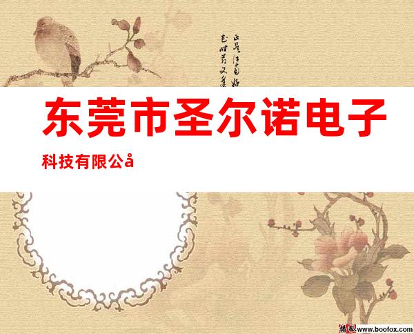 东莞市圣尔诺电子科技有限公司