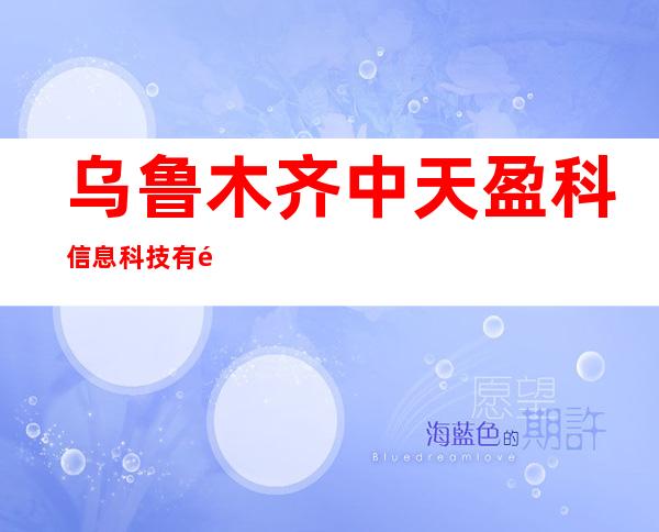 乌鲁木齐中天盈科信息科技有限公司
