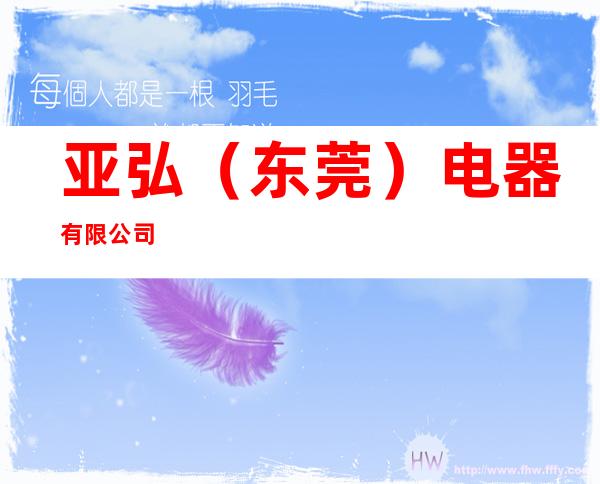 亚弘（东莞）电器有限公司