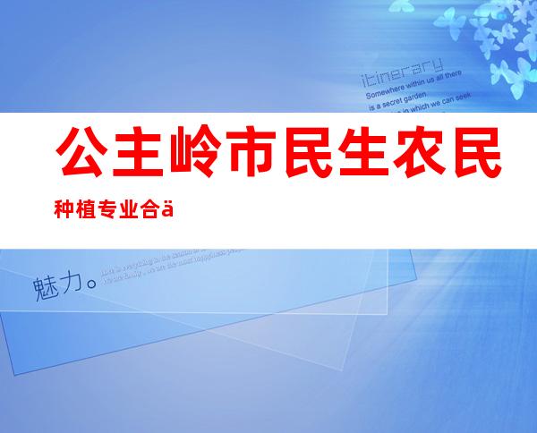 公主岭市民生农民种植专业合作社