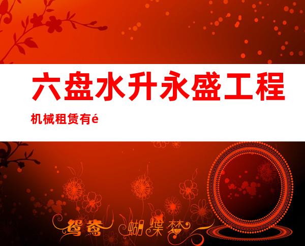 六盘水升永盛工程机械租赁有限公司