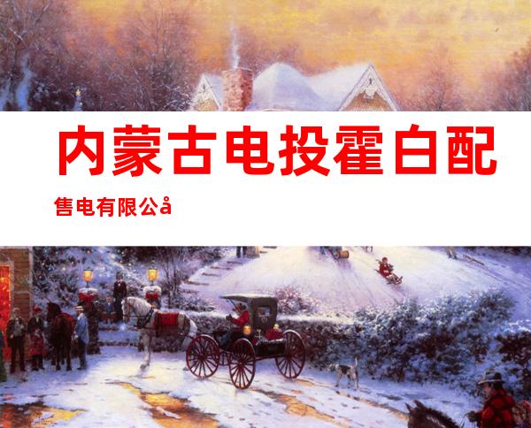 内蒙古电投霍白配售电有限公司