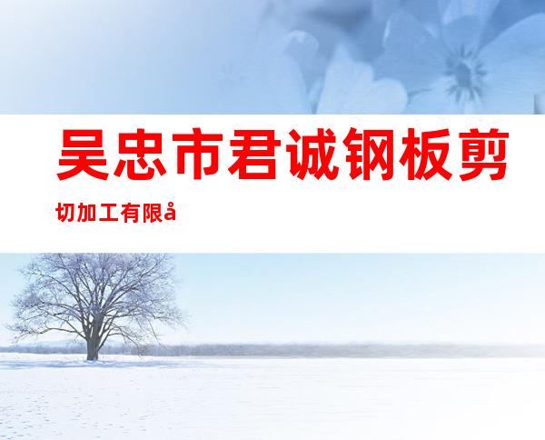 吴忠市君诚钢板剪切加工有限公司