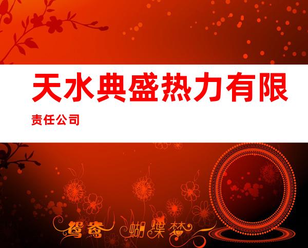 天水典盛热力有限责任公司