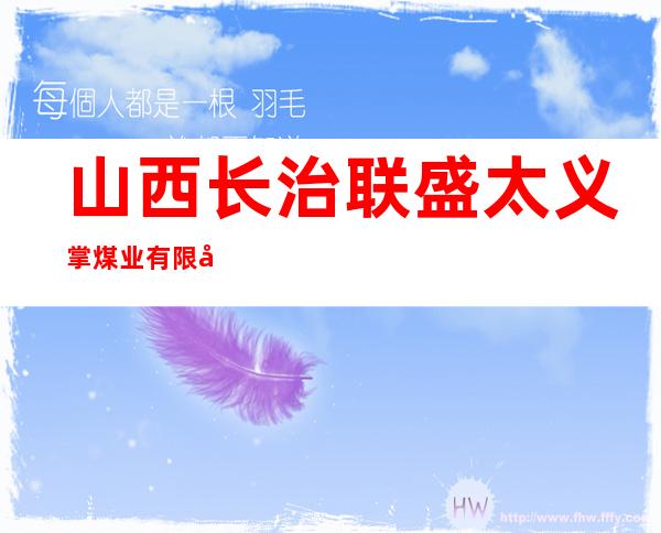 山西长治联盛太义掌煤业有限公司