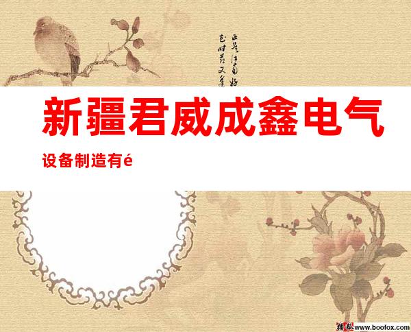 新疆君威成鑫电气设备制造有限公司