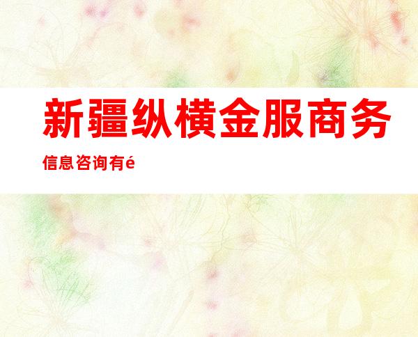 新疆纵横金服商务信息咨询有限公司