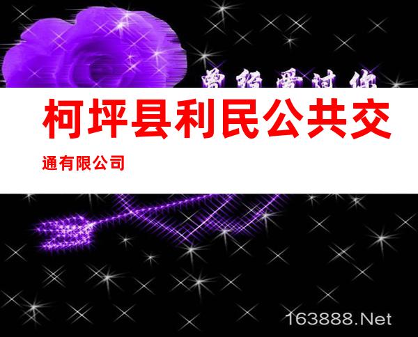 柯坪县利民公共交通有限公司