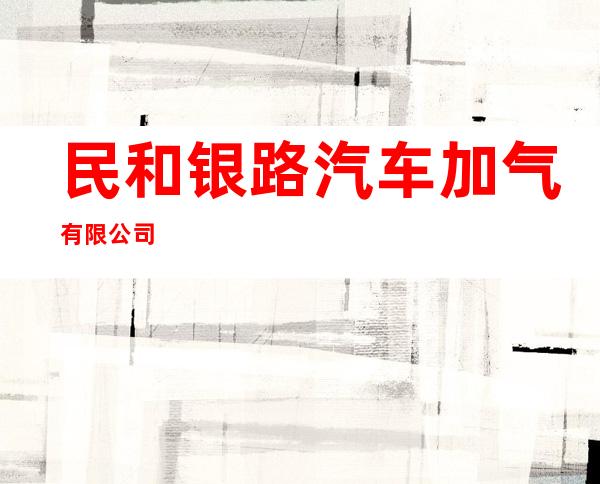 民和银路汽车加气有限公司
