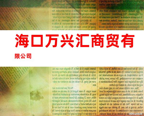 海口万兴汇商贸有限公司