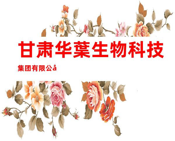 甘肃华葉生物科技集团有限公司
