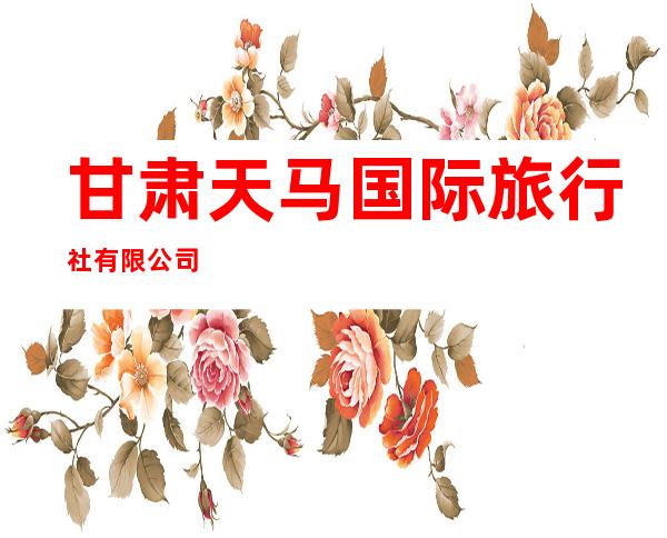 甘肃天马国际旅行社有限公司