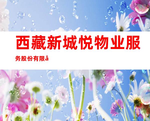 西藏新城悦物业服务股份有限公司包头分公司