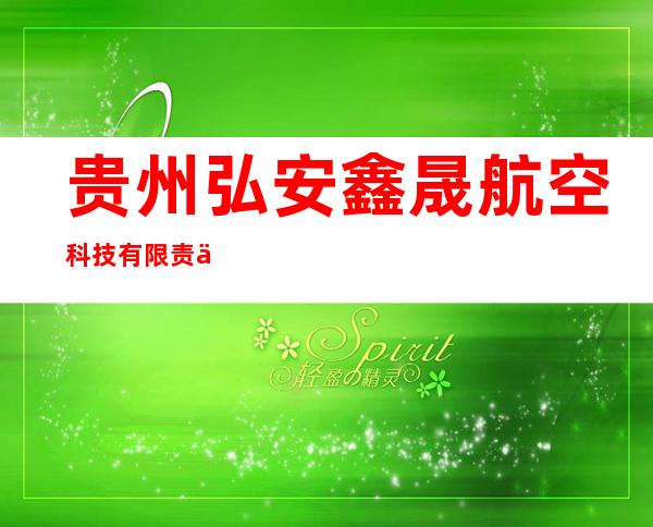 贵州弘安鑫晟航空科技有限责任公司