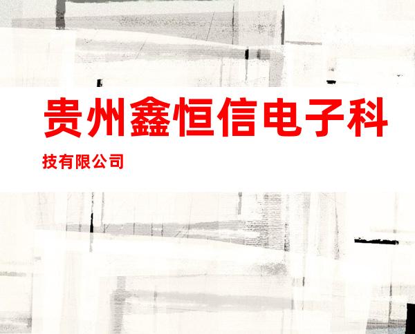 贵州鑫恒信电子科技有限公司