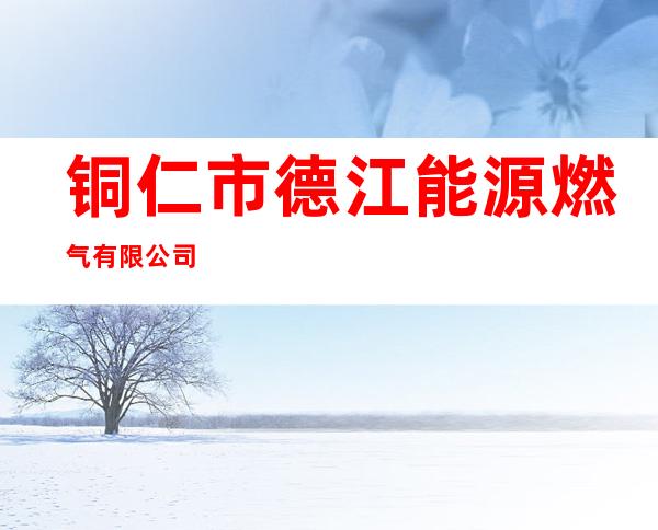 铜仁市德江能源燃气有限公司