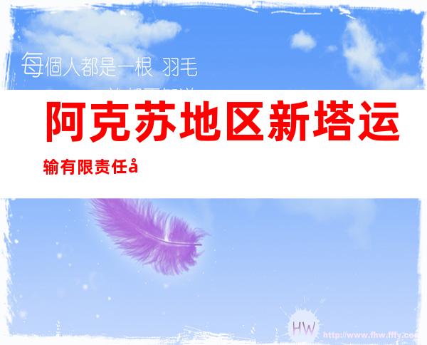 阿克苏地区新塔运输有限责任公司