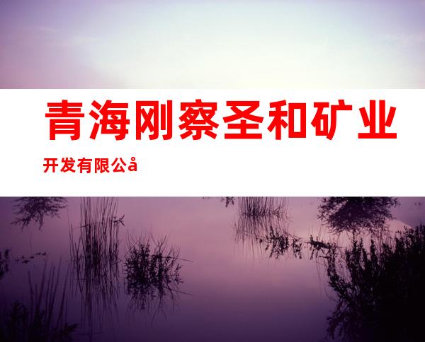 青海刚察圣和矿业开发有限公司