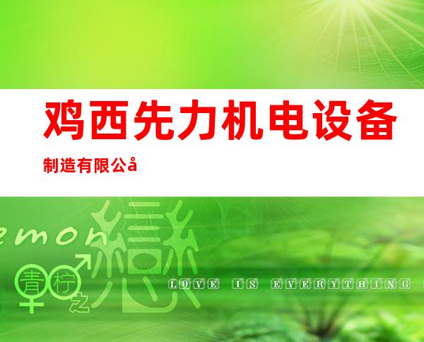 鸡西先力机电设备制造有限公司